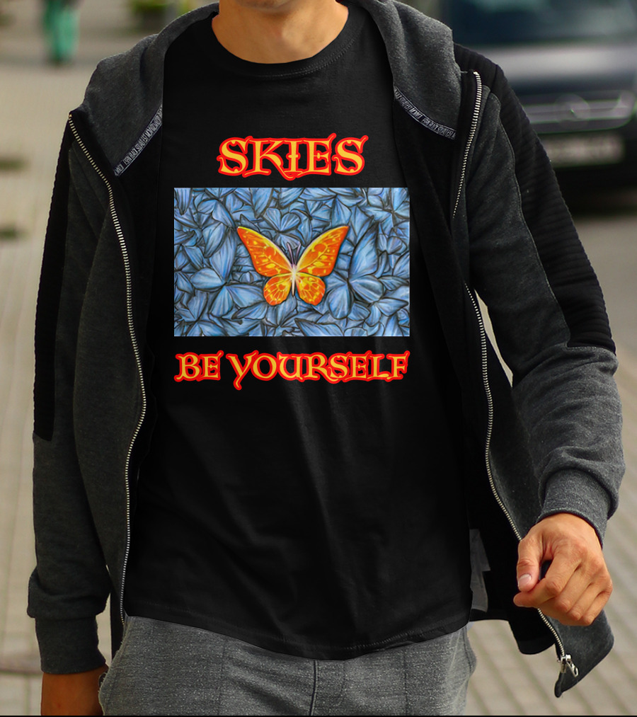 Skies Be Yourself Butterfly Blue And Orange Lil Skies Merch T-Shirt