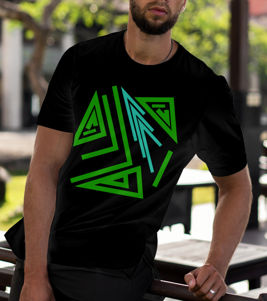 Mystical Geometry Alchemy Symbol And Magic Runes Sign T-Shirt