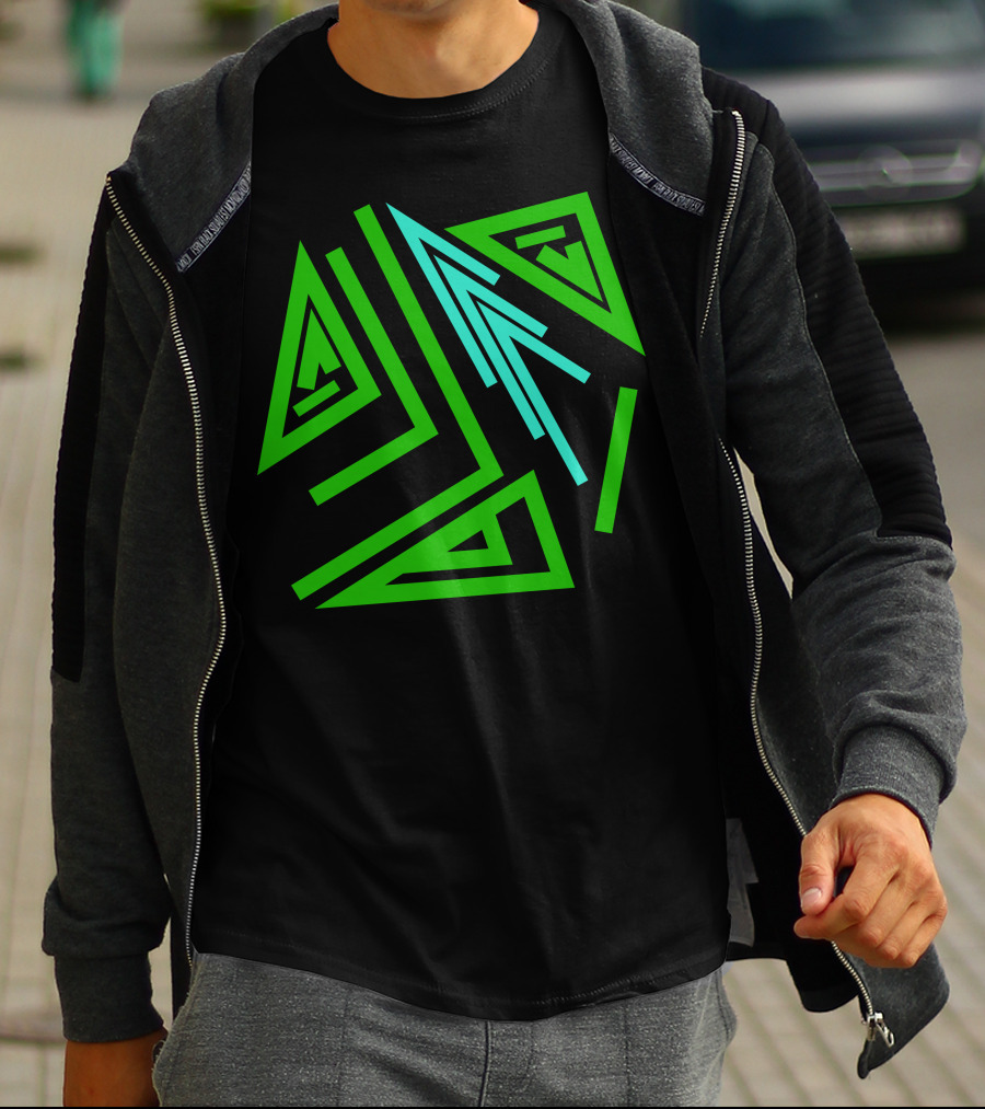 Mystical Geometry Alchemy Symbol And Magic Runes Sign T-Shirt