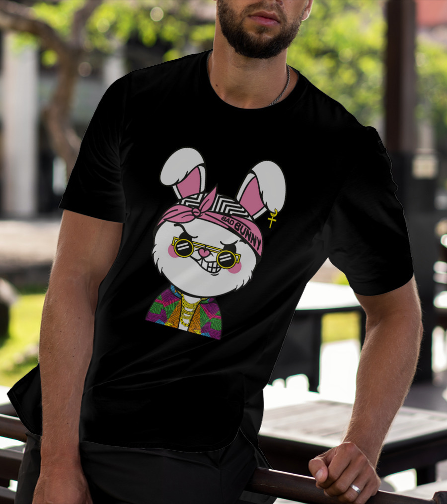 Bad Bunny Savage Rabbit Colorful T-Shirt