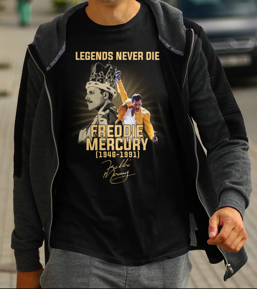 LEGENS NEVER DIE FREDDIE MERCURY (1946-1991) T-Shirt