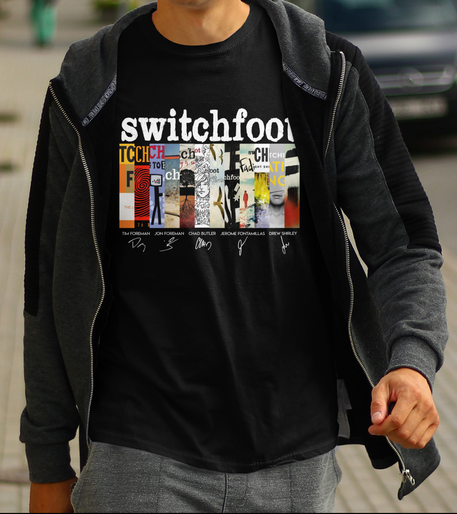 Switchfoot Albums Tim Foreman Jon Foreman Chad Butler Jerome Fontamillas Drew Shirley T-Shirt