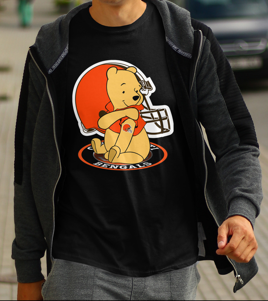 Pooh Browns Cincinnati Bengals T-Shirt