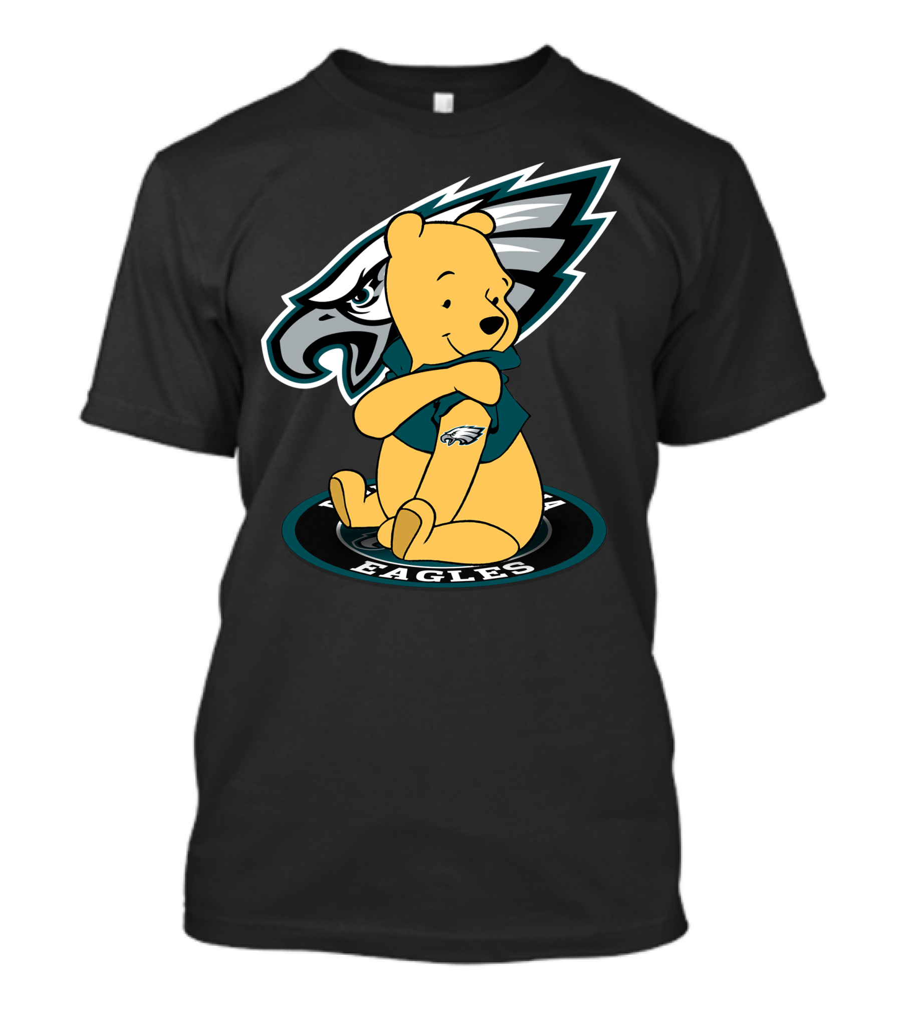 Philadelphia Eagles Pooh Bear Crossover T-Shirt