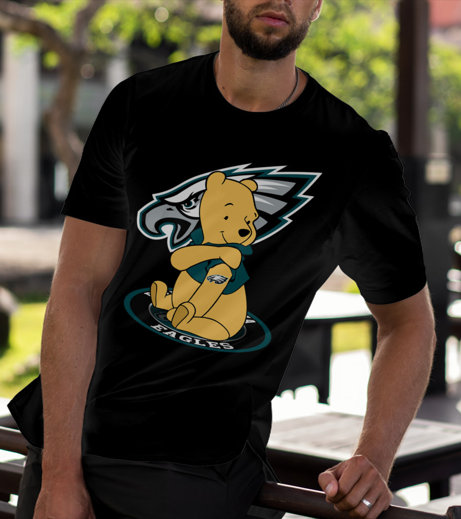 Philadelphia Eagles Pooh Bear Crossover T-Shirt