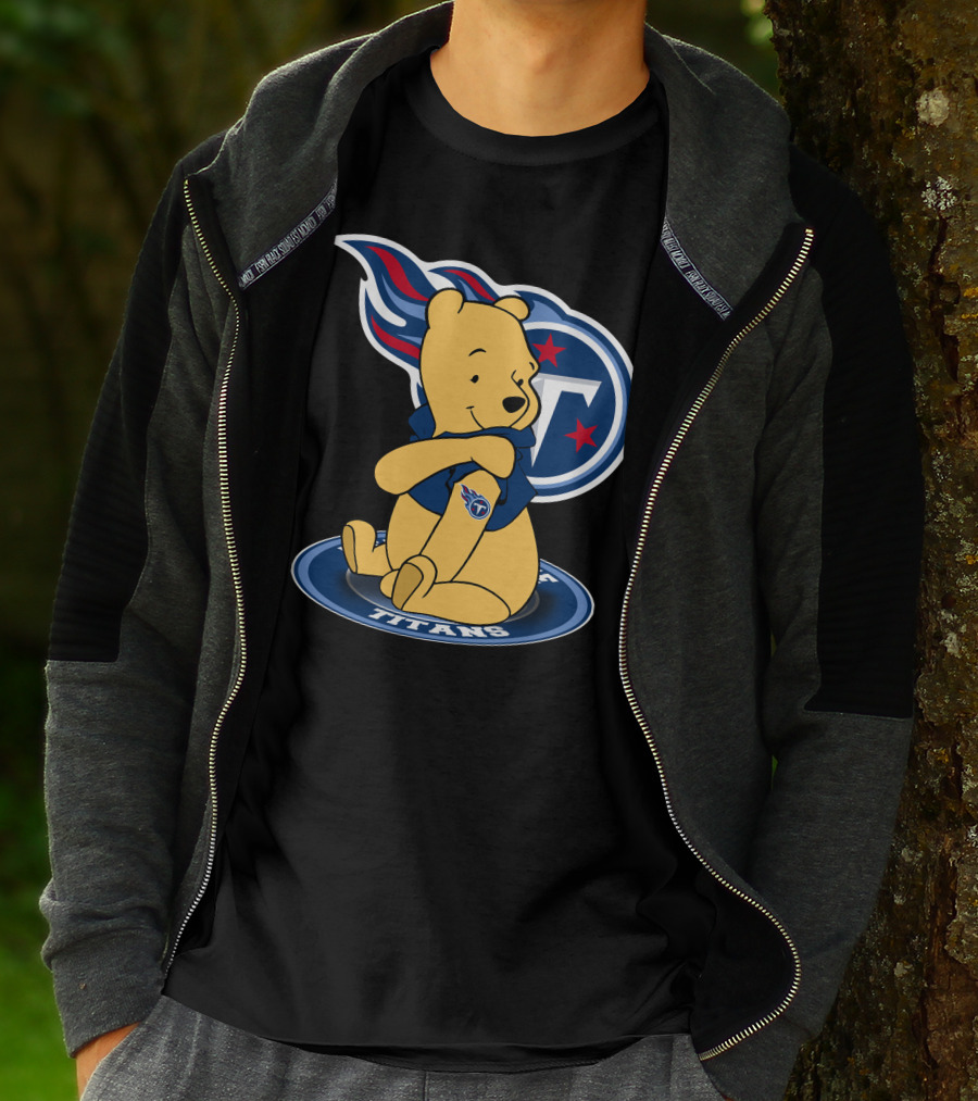 Tennessee Titans Pooh Bear Fan Crossover T-Shirt