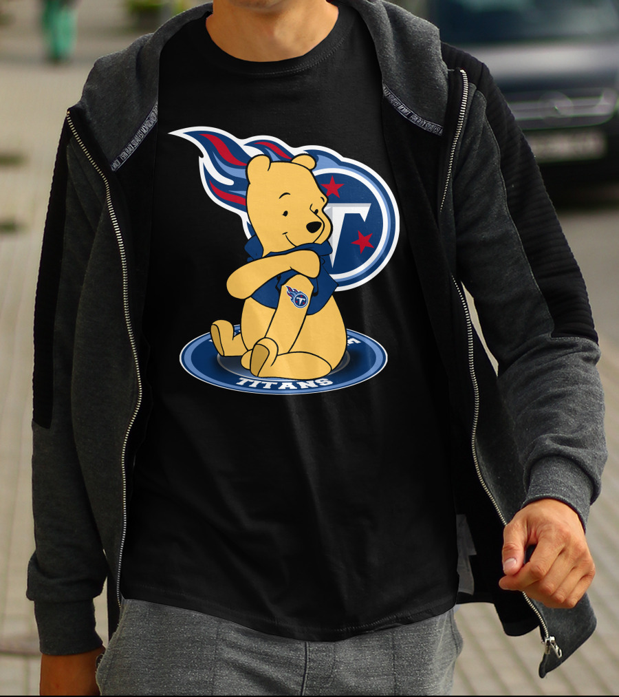 Tennessee Titans Pooh Bear Fan Crossover T-Shirt