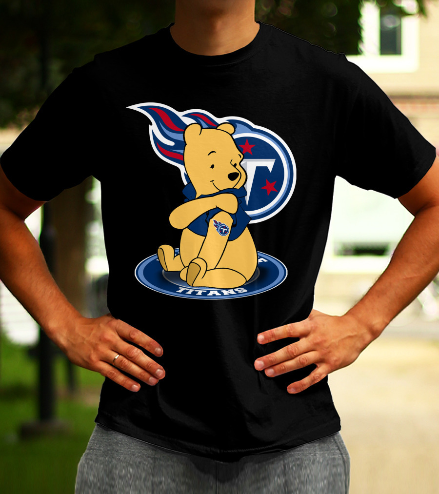 Tennessee Titans Pooh Bear Fan Crossover T-Shirt