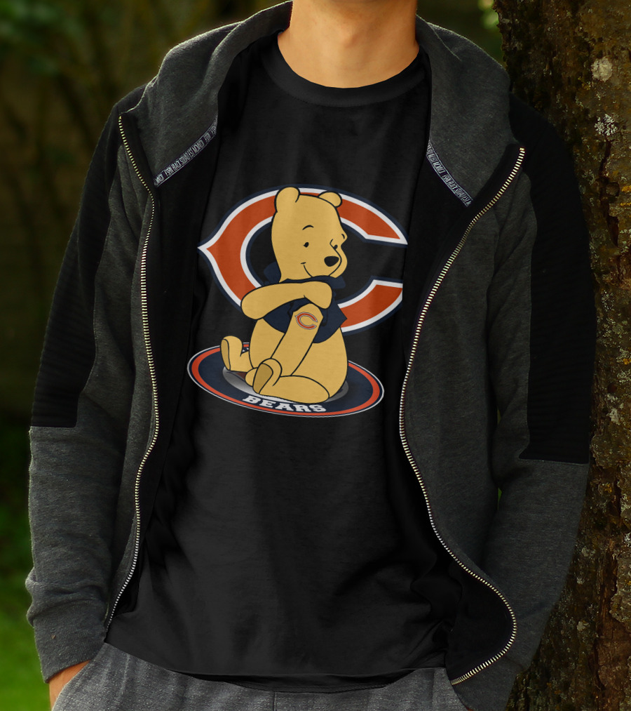 Pooh With Chicago Bears T-Shirt