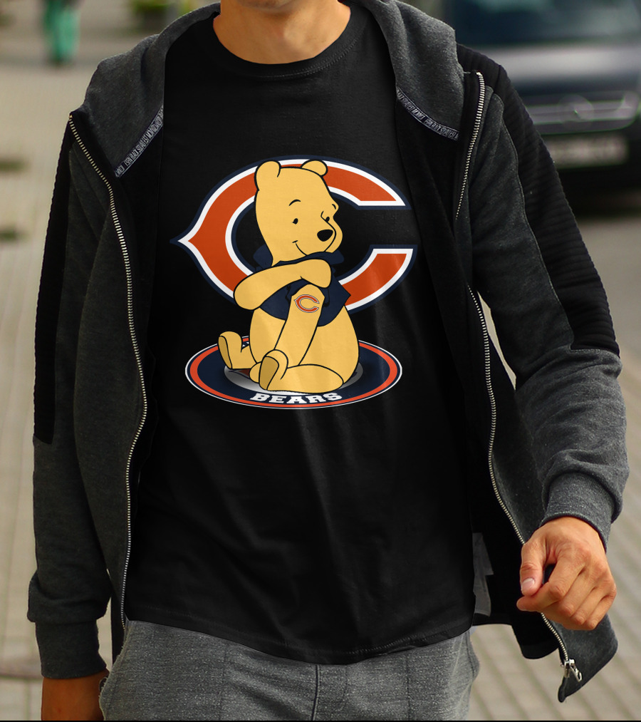 Pooh With Chicago Bears T-Shirt