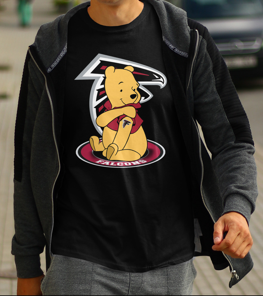 Winnie The Pooh Atlanta Falcons Crossover Fan T-Shirt