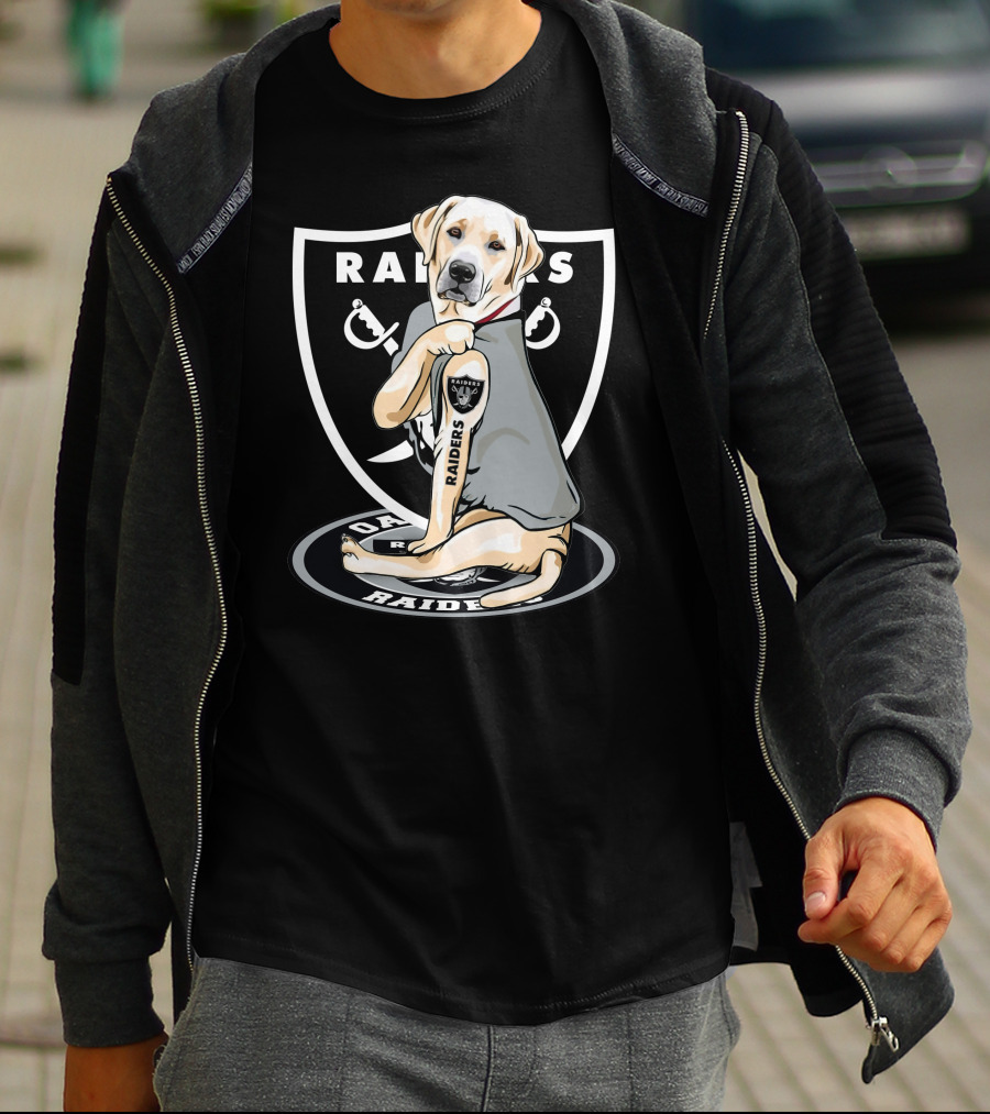 Las Vegas Raiders Labrador Dog Mascot T-Shirt