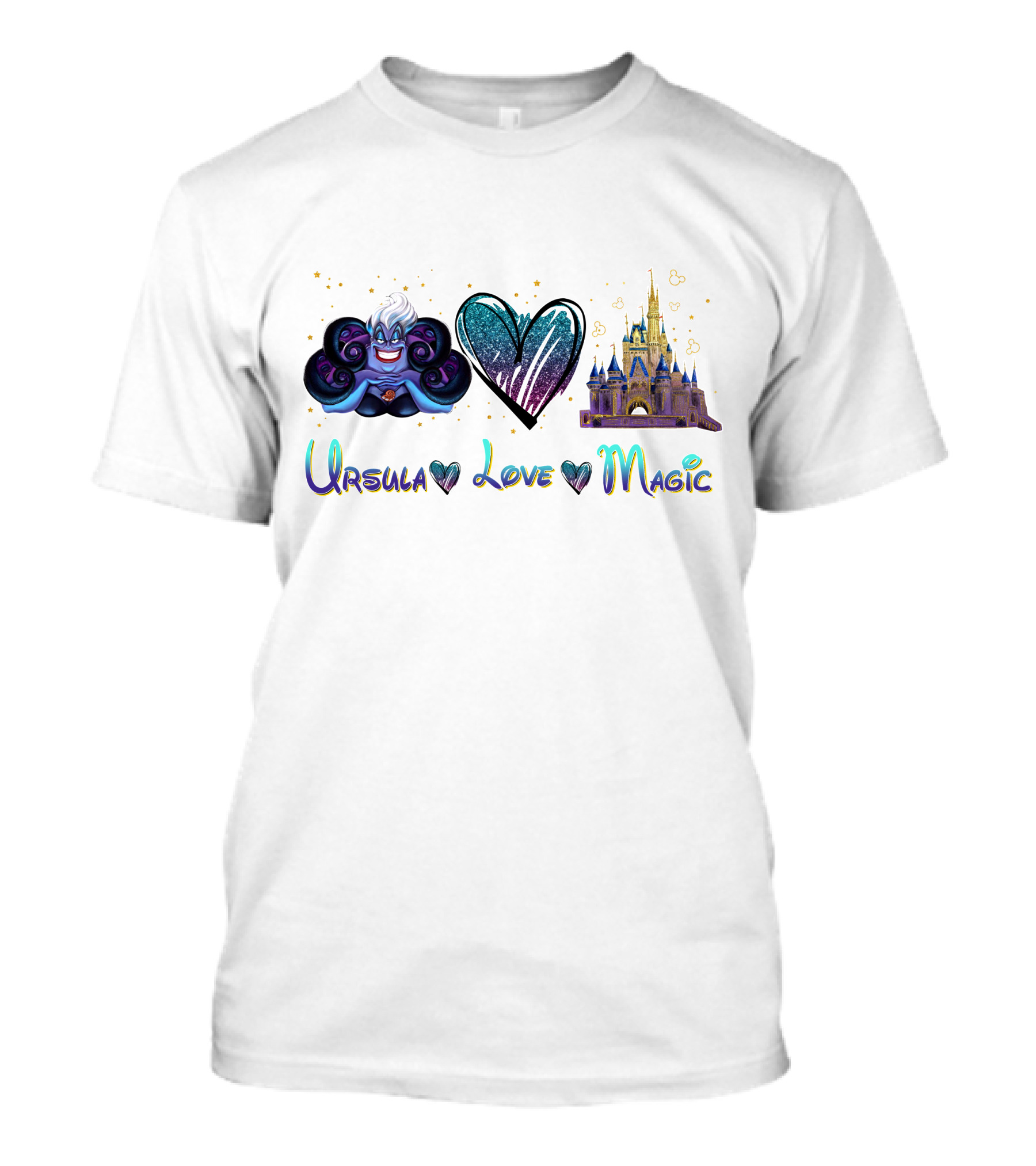 Ursula Heart Love Magic Castle Fantasy T-Shirt