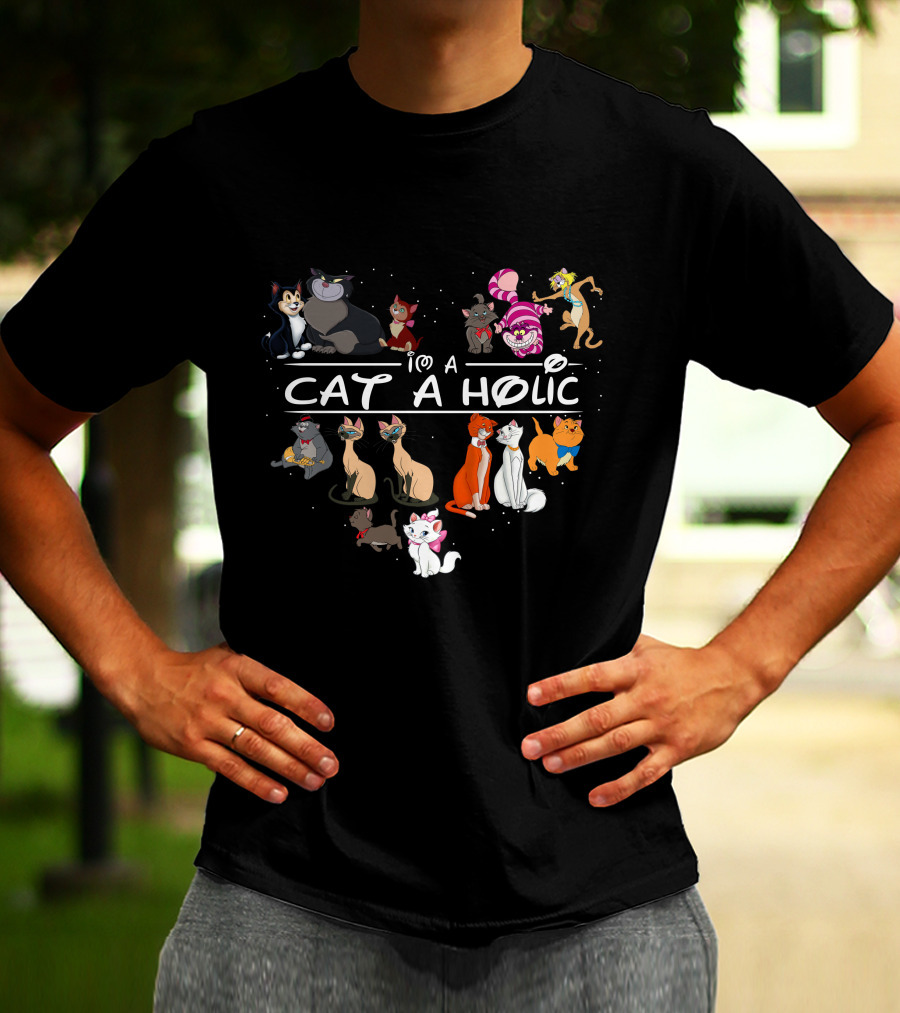 I'm A Cat Aholic Cute Cats Collection T-Shirt