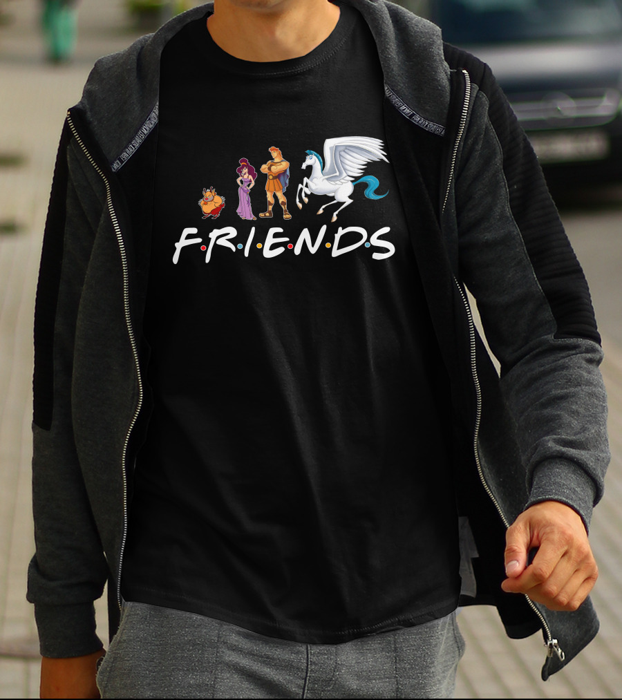 Hercules Friends Pegasus And Megara Characters F.R.I.E.N.D.S T-Shirt