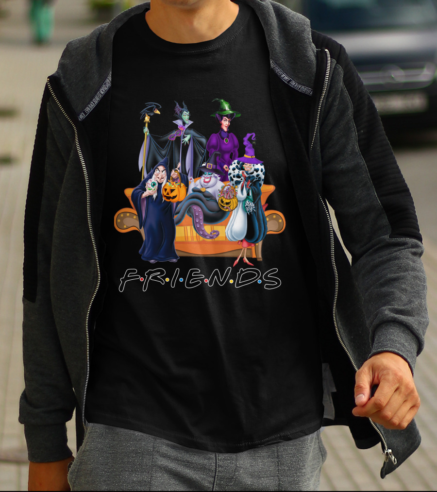 FRIENDS Villainous Halloween Couch Gathering T-Shirt