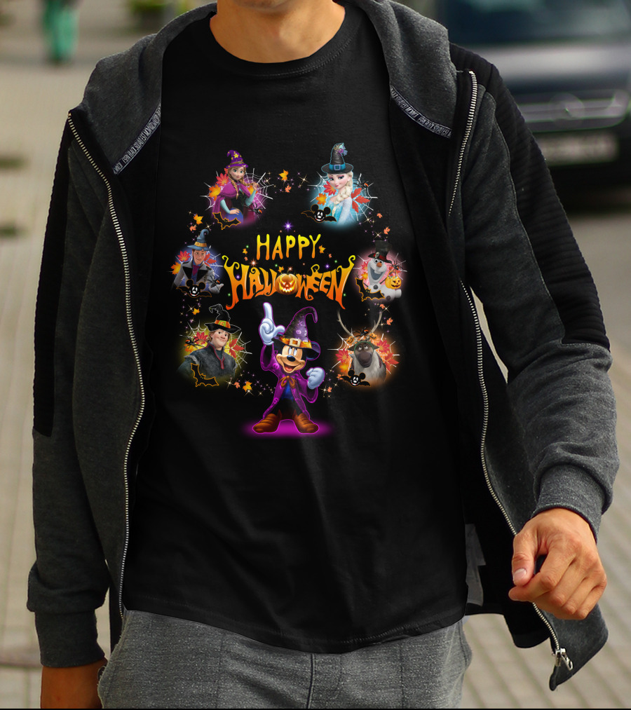 Happy Halloween Frozen Disney Character T-Shirt
