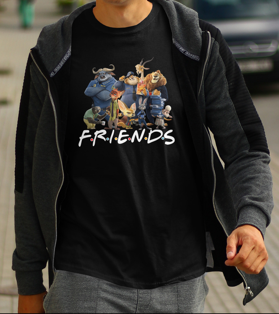 Zootopia Characters Friends TV Show T-Shirt