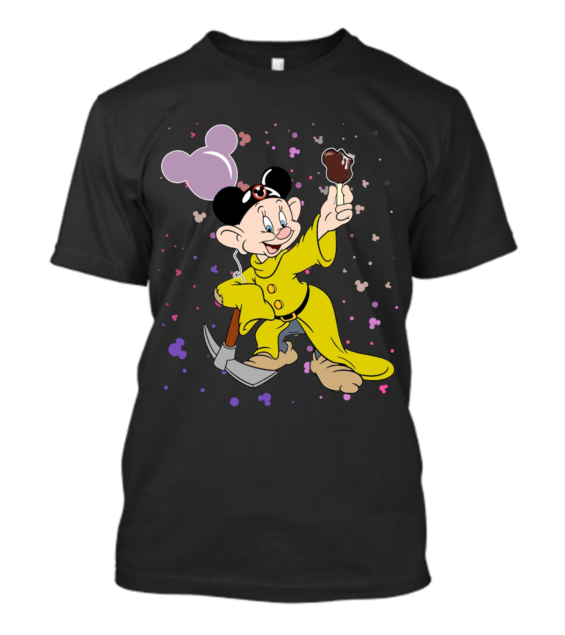 Dopey Mickey Ears Ice Cream Pickaxe Fun T-Shirt