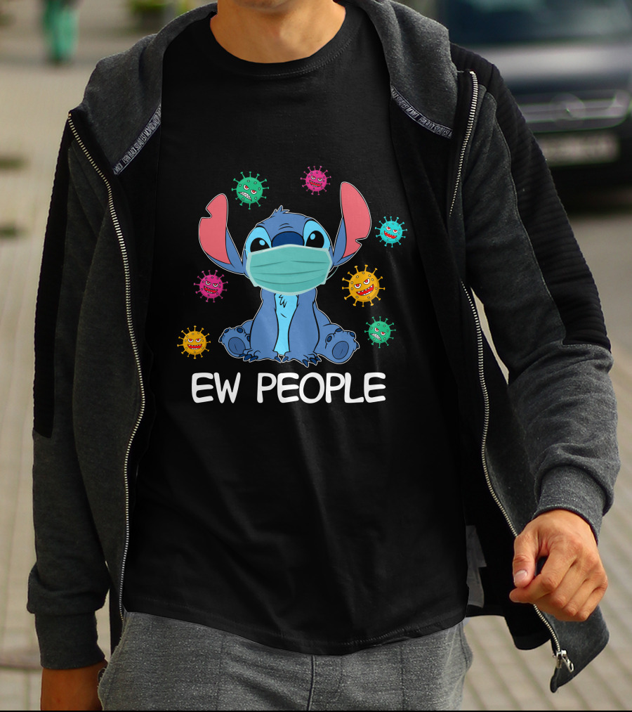 Stitch Mask Virus Ew People T-Shirt