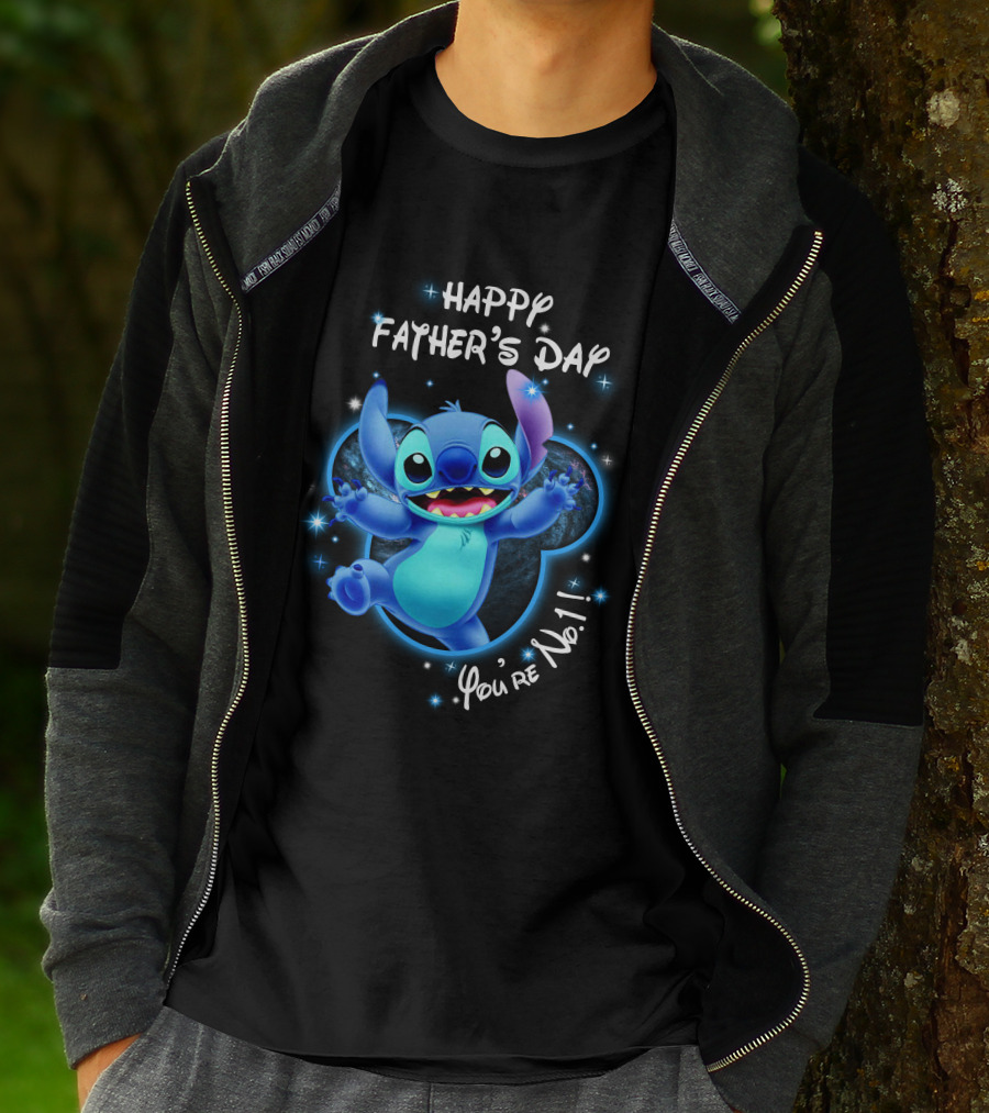Happy Father's Day You're No. 1 Stitch T-Shirt