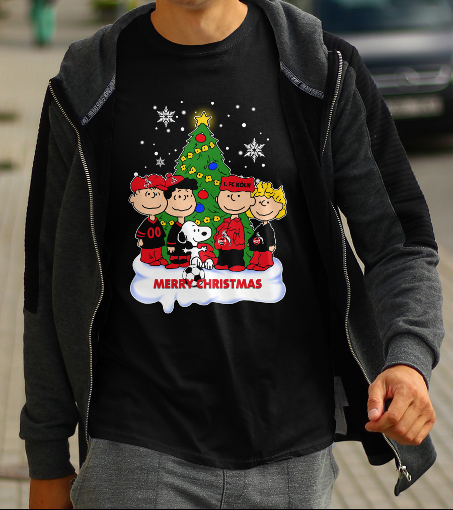 Merry Christmas Peanuts 1. FC Köln Holiday T-Shirt