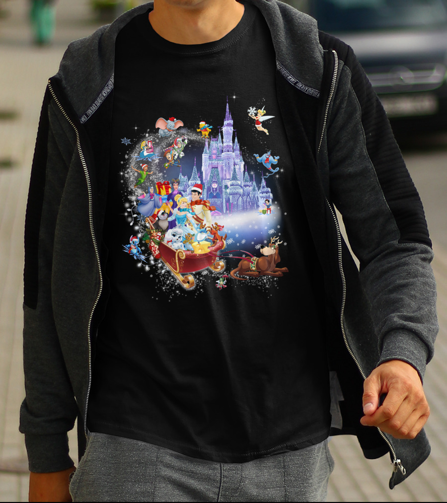 Cinderella Christmas Magic Kingdom Holiday Adventure T-Shirt