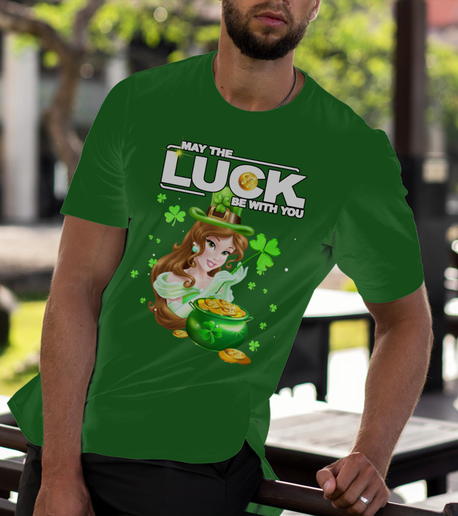 May The Luck Be With You St Patrick's Day Belle T-Shirt