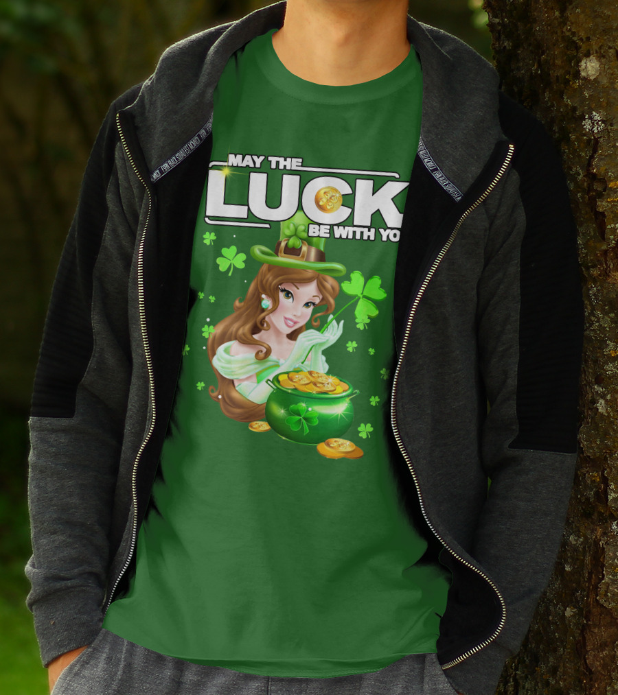 May The Luck Be With You St Patrick's Day Belle T-Shirt