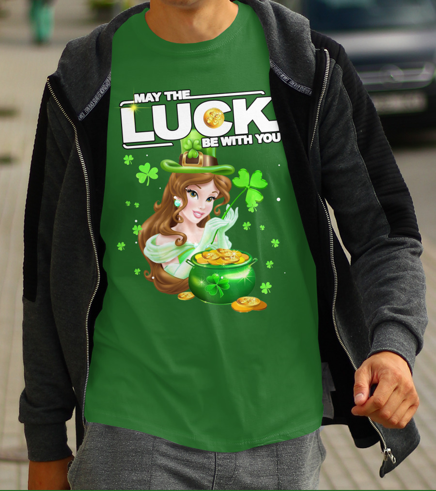 May The Luck Be With You St Patrick's Day Belle T-Shirt