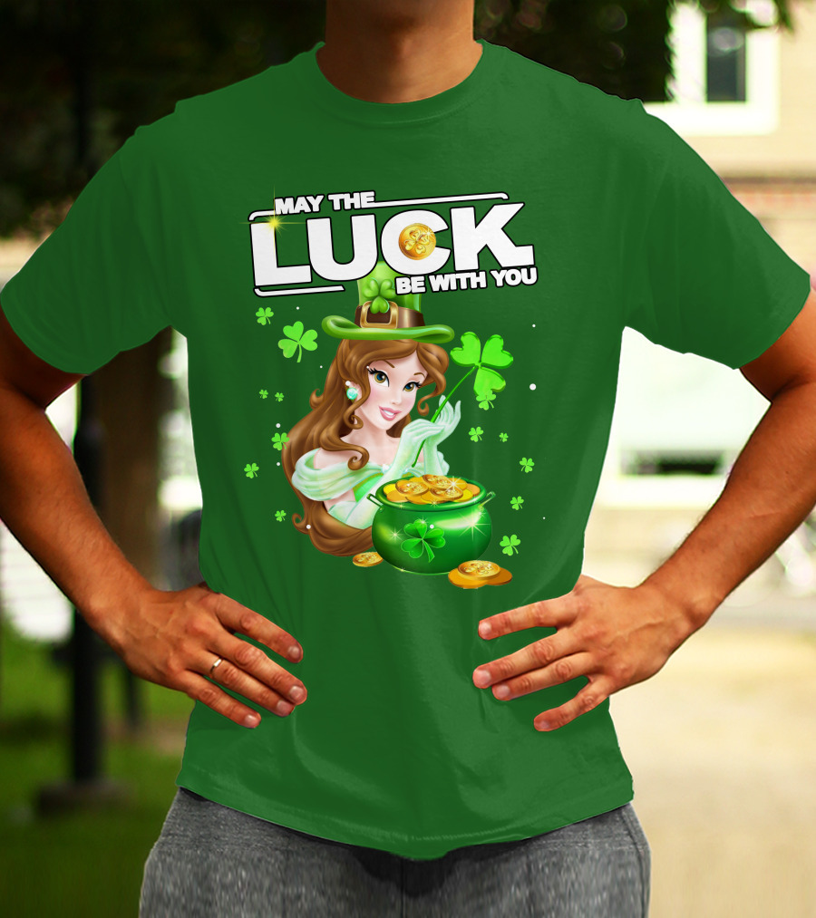 May The Luck Be With You St Patrick's Day Belle T-Shirt