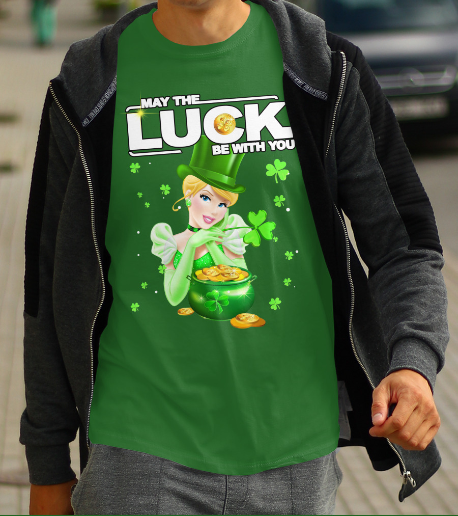 Cinderella May The Luck Be With You St. Patrick's Day T-Shirt
