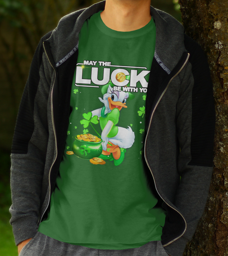 May The Luck Be With You Daisy Luck St Patrick's Day T-Shirt