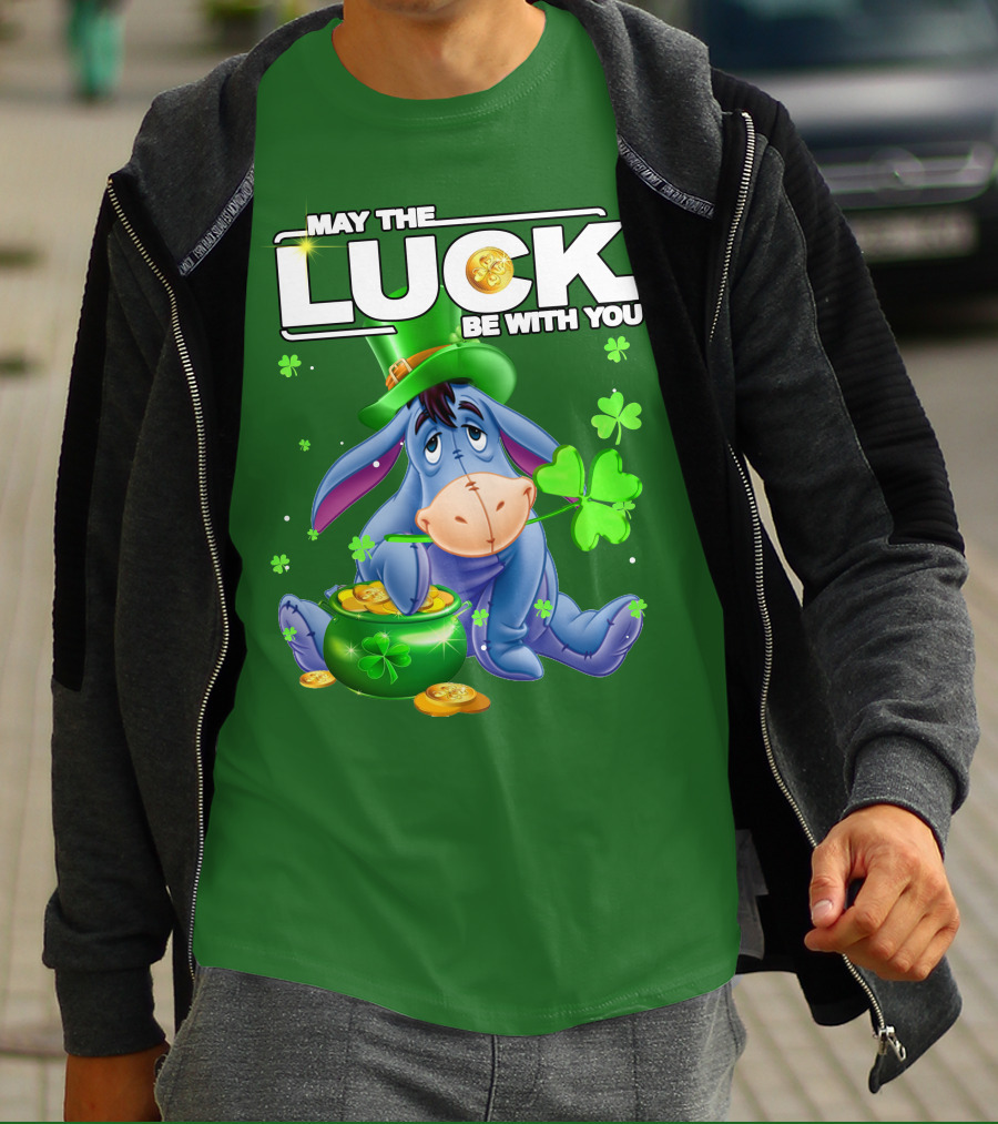 May The Luck Be With You Eeyore St Patrick's Day T-Shirt