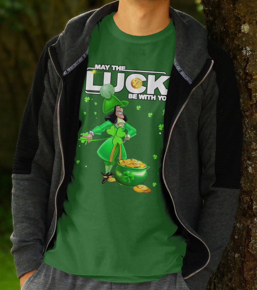 May The Luck Be With You St Patrick's Day Hook T-Shirt