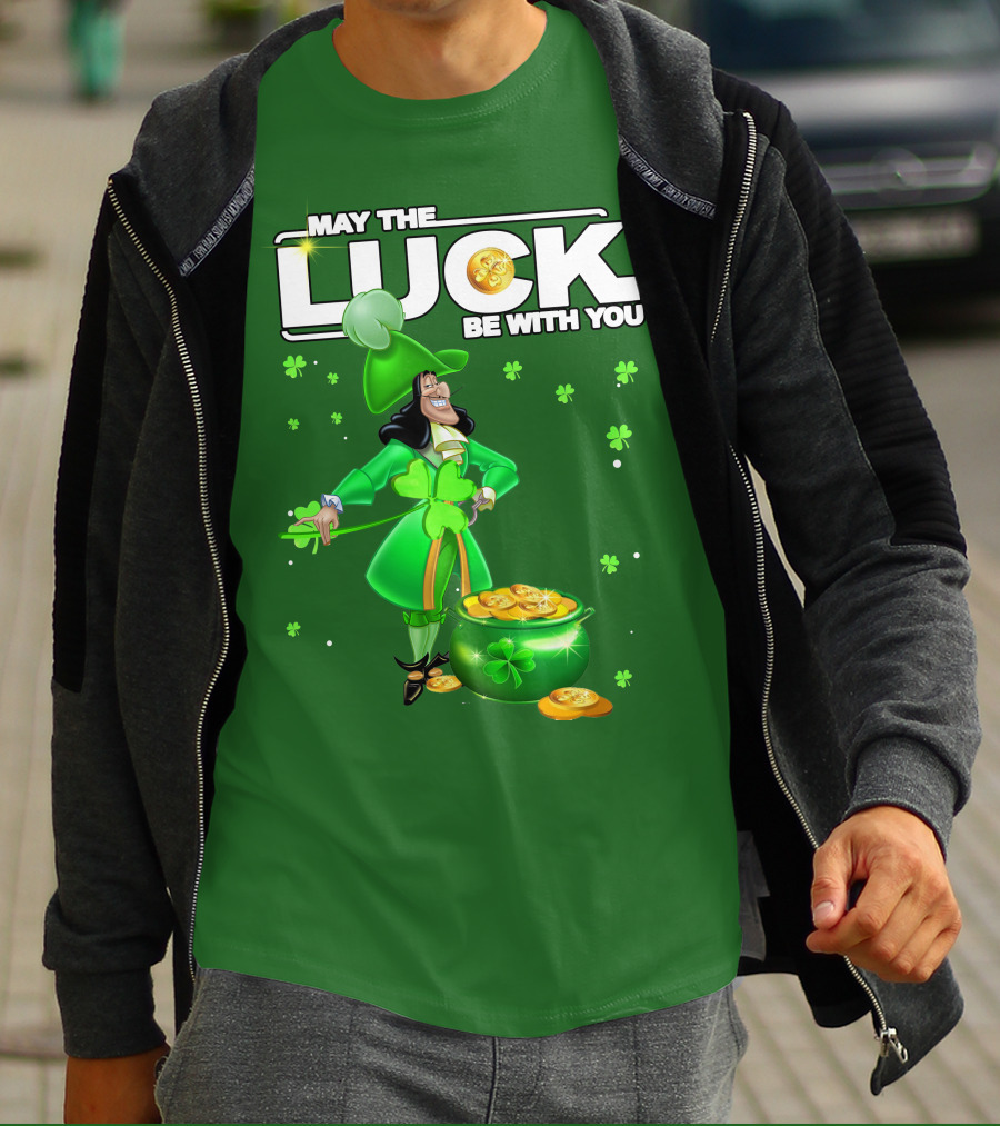 May The Luck Be With You St Patrick's Day Hook T-Shirt