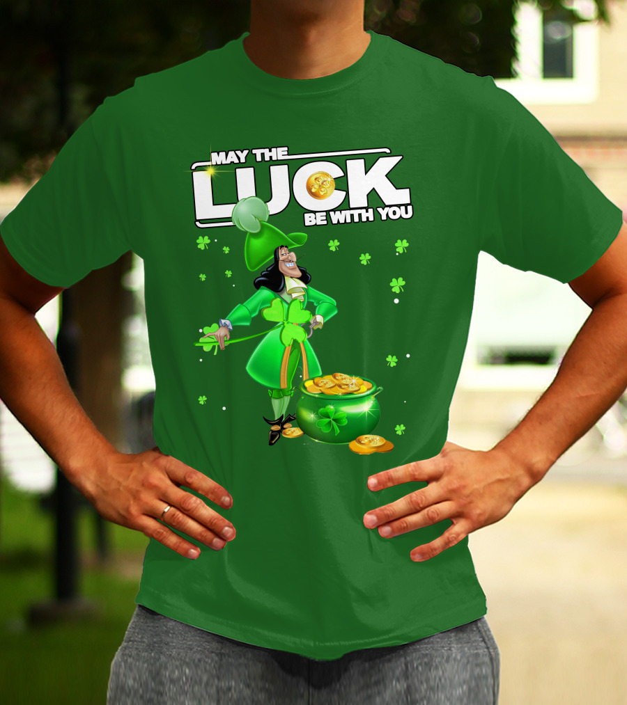 May The Luck Be With You St Patrick's Day Hook T-Shirt