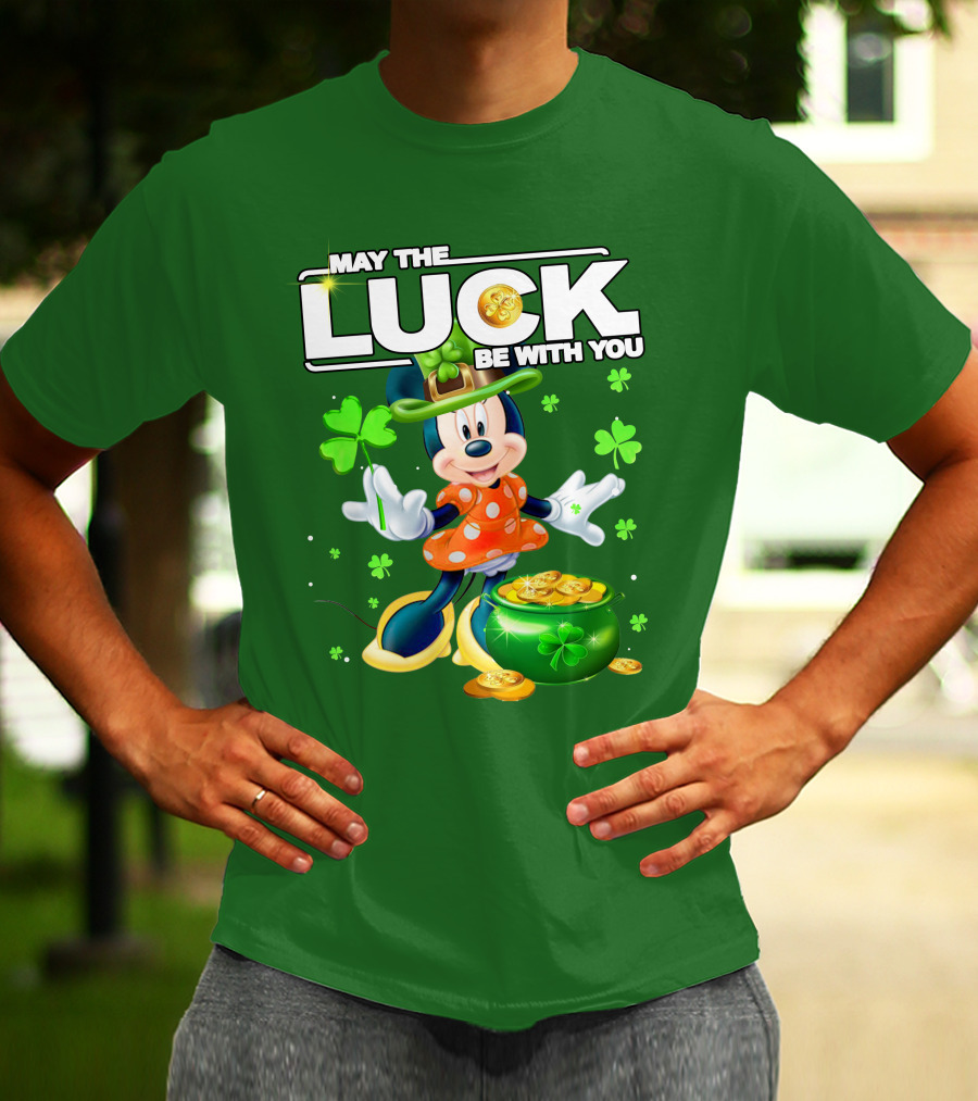 Minnie May The Luck Be With You St Patrick's Day T-Shirt