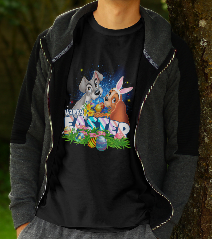 Lady And The Tramp Happy Easter T-Shirt