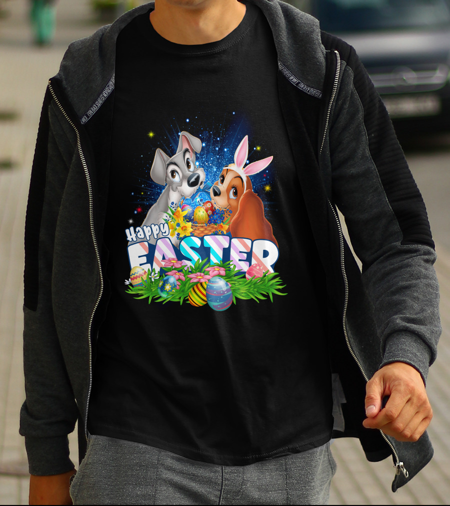 Lady And The Tramp Happy Easter T-Shirt