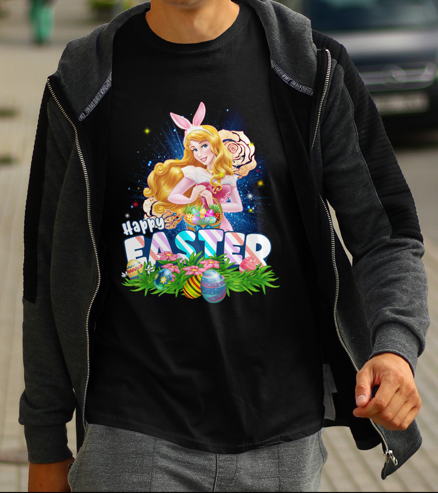 Aurora Happy Easter Bunny Ears Egg Hunt T-Shirt