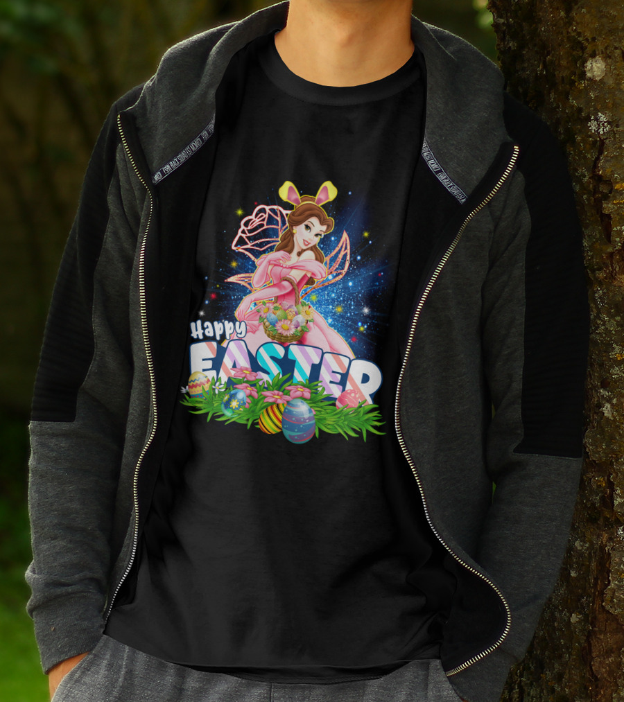 Belle Happy Easter Eggs Basket Fantasy T-Shirt