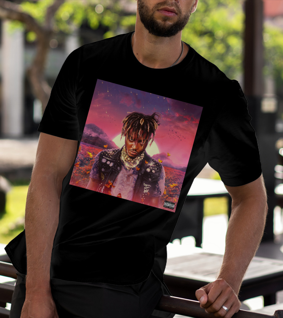 Juice Wrld Legends Never Die Album Cover Parental Advisory T-Shirt
