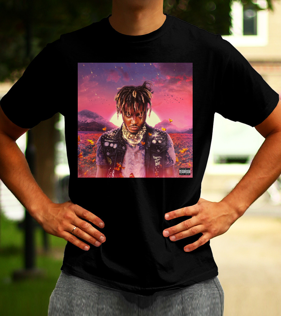 Juice Wrld Legends Never Die Album Cover Parental Advisory T-Shirt