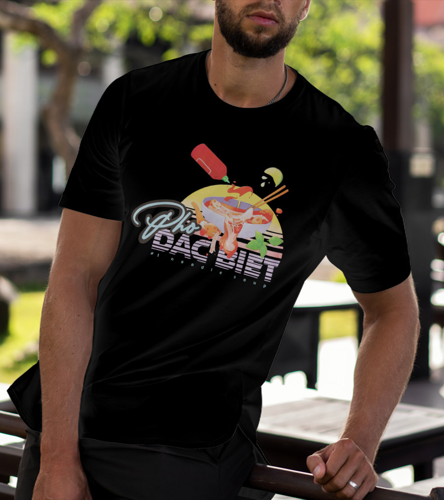 Pho Dac Biet Noodle Soup Bibisama Vibrant Bowl T-Shirt