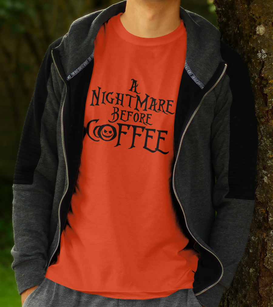 A Nightmare Before Coffee Jack Skellington T-Shirt