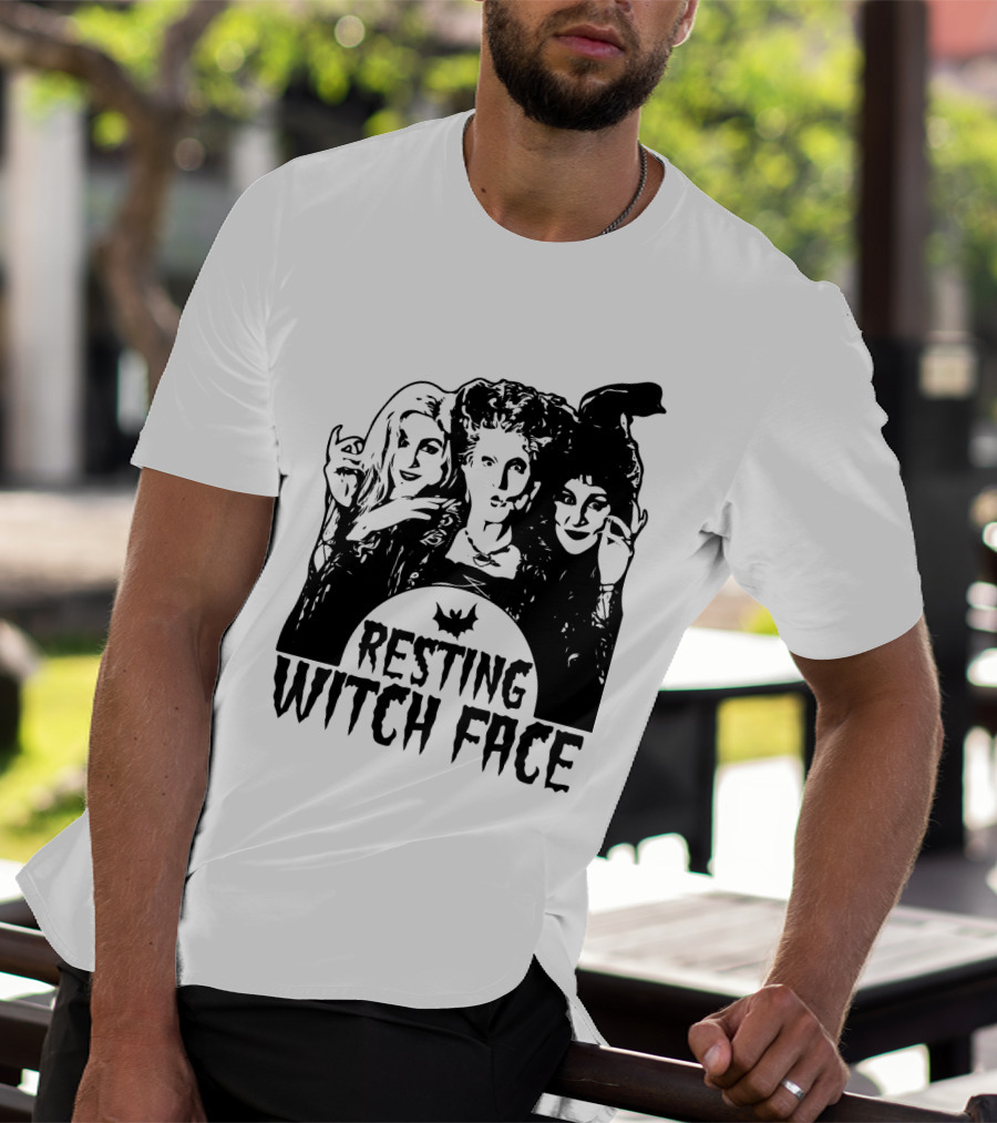 Resting Witch Face Sanderson Sisters Halloween Trio T-Shirt
