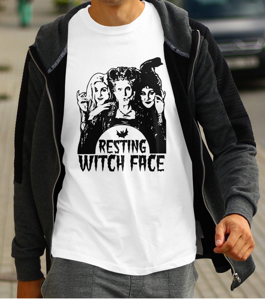 Resting Witch Face Sanderson Sisters Halloween Trio T-Shirt