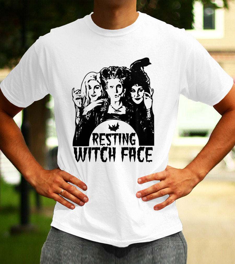 Resting Witch Face Sanderson Sisters Halloween Trio T-Shirt