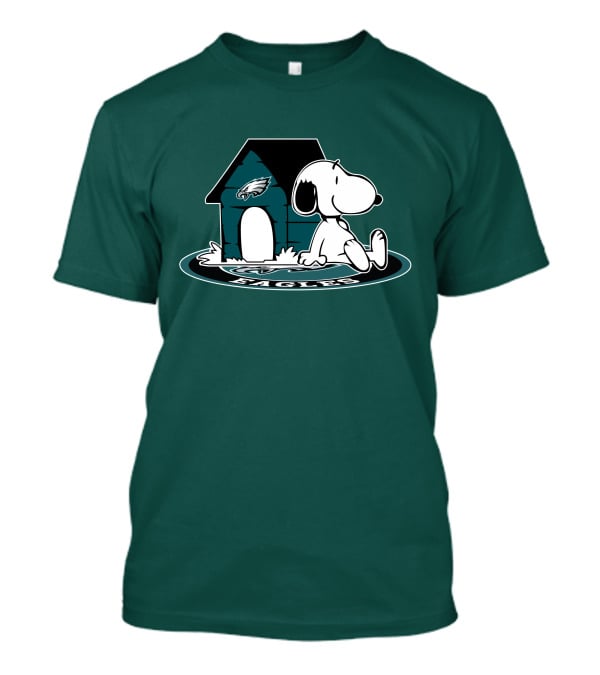 Philadelphia Eagles Snoopy Now And Forever Football Fan T-Shirt